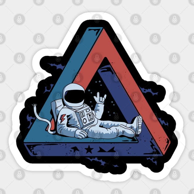 Major Tom is alive Sticker by Elan Harris